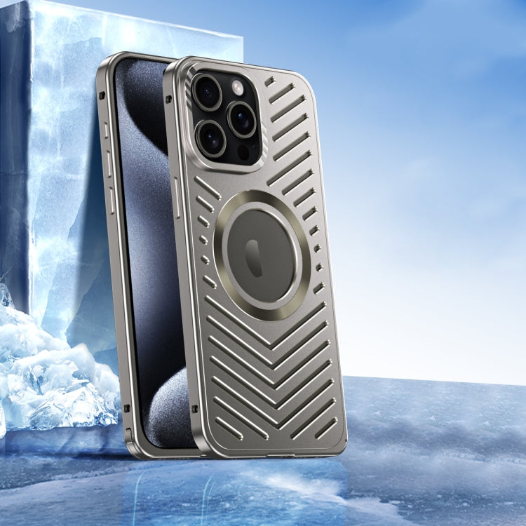 Cooling MagSafe Magnetic Metal Phone Case, For iPhone 16 Pro Max, For iPhone 16 Pro, For iPhone 1...