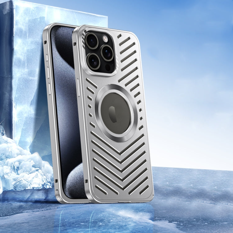 Cooling MagSafe Magnetic Metal Phone Case, For iPhone 16 Pro Max, For iPhone 16 Pro, For iPhone 1...