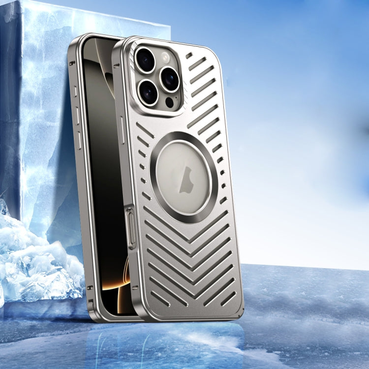 Cooling MagSafe Magnetic Metal Phone Case, For iPhone 16 Pro Max, For iPhone 16 Pro, For iPhone 1...