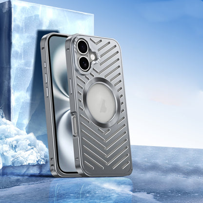 Cooling MagSafe Magnetic Metal Phone Case, For iPhone 16 Pro Max, For iPhone 16 Pro, For iPhone 1...