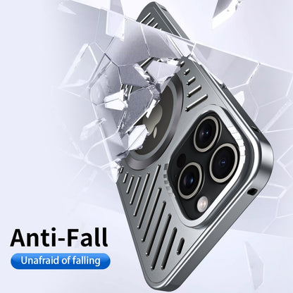 Cooling MagSafe Magnetic Metal Phone Case, For iPhone 16 Pro Max, For iPhone 16 Pro, For iPhone 1...