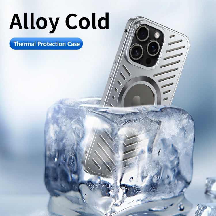 Cooling MagSafe Magnetic Metal Phone Case, For iPhone 16 Pro Max, For iPhone 16 Pro, For iPhone 1...