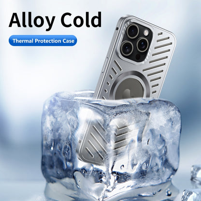 Cooling MagSafe Magnetic Metal Phone Case, For iPhone 16 Pro Max, For iPhone 16 Pro, For iPhone 1...