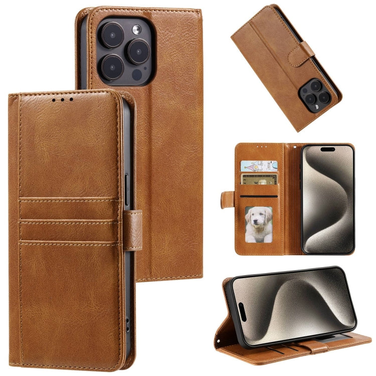 Simple 6-Card Wallet Leather Phone Case, For iPhone 16e, For iPhone 16 Pro Max, For iPhone 16 Pro...