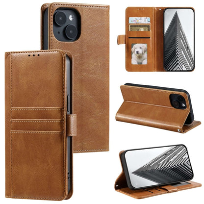 Simple 6-Card Wallet Leather Phone Case, For iPhone 16e, For iPhone 16 Pro Max, For iPhone 16 Pro...