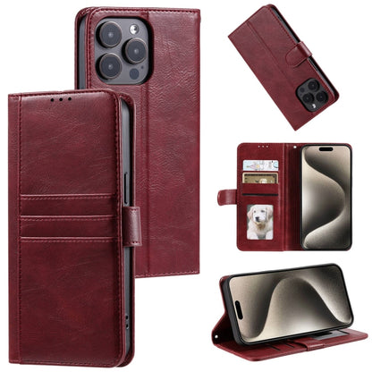 Simple 6-Card Wallet Leather Phone Case, For iPhone 16e, For iPhone 16 Pro Max, For iPhone 16 Pro...