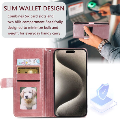 Simple 6-Card Wallet Leather Phone Case, For iPhone 13 Pro Max, For iPhone 13 Pro, For iPhone 13�...