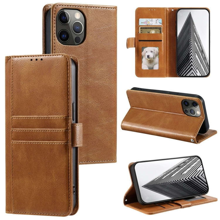 Simple 6-Card Wallet Leather Phone Case, For iPhone 13 Pro Max, For iPhone 13 Pro, For iPhone 13�...