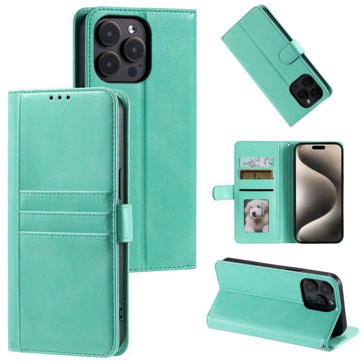 Simple 6-Card Wallet Leather Phone Case, For iPhone 16e, For iPhone 16 Pro Max, For iPhone 16 Pro...