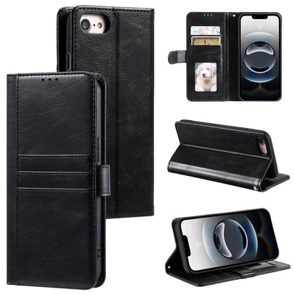 Simple 6-Card Wallet Leather Phone Case, For iPhone 16e, For iPhone 16 Pro Max, For iPhone 16 Pro...