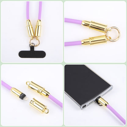 Data Cable Phone Anti-lost Crossbody Lanyard, Length: 1.2m, Type-C to 8 Pin Silicone�������������...