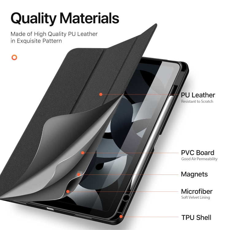 DUX DUCIS Domo Series Cloth Texture Magnetic Leather Tablet Case, For iPad Air 13 2024 / 2025����...