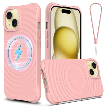 Wave Texture MagSafe Magnetic Liquid Silicone Phone Case