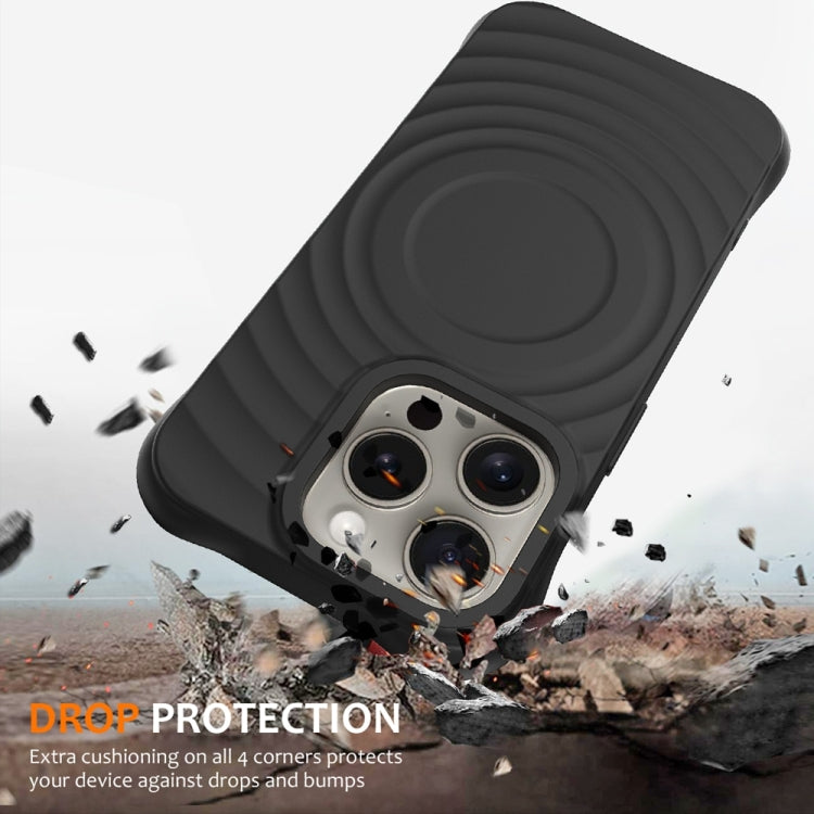 Wave Texture MagSafe Magnetic Liquid Silicone Phone Case