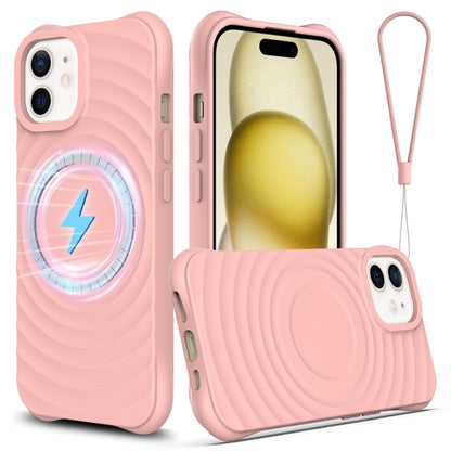 Wave Texture MagSafe Magnetic Liquid Silicone Phone Case
