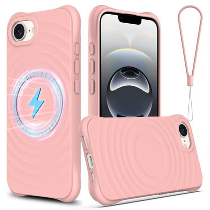 Wave Texture MagSafe Magnetic Liquid Silicone Phone Case