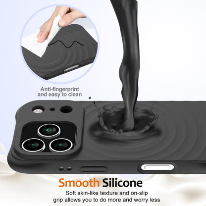 Wave Texture MagSafe Magnetic Liquid Silicone Phone Case