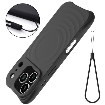 Wave Texture MagSafe Magnetic Liquid Silicone Phone Case