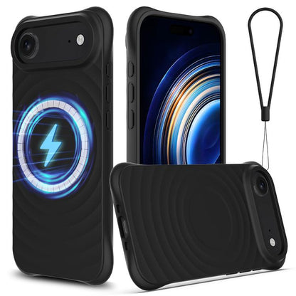 Wave Texture MagSafe Magnetic Liquid Silicone Phone Case
