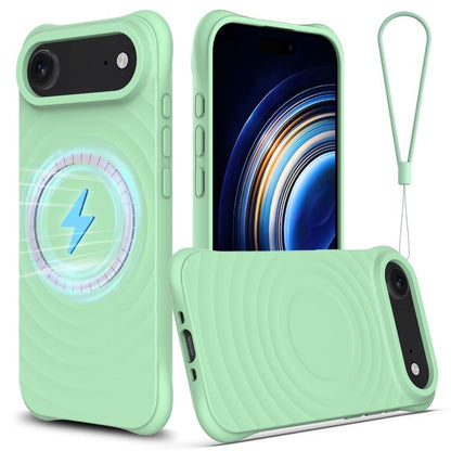 Wave Texture MagSafe Magnetic Liquid Silicone Phone Case
