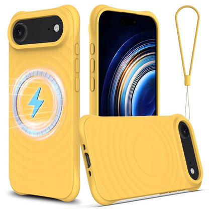 Wave Texture MagSafe Magnetic Liquid Silicone Phone Case