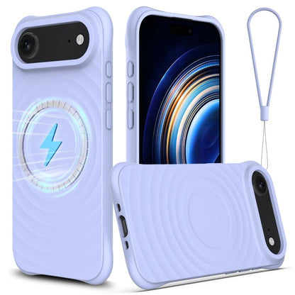 Wave Texture MagSafe Magnetic Liquid Silicone Phone Case