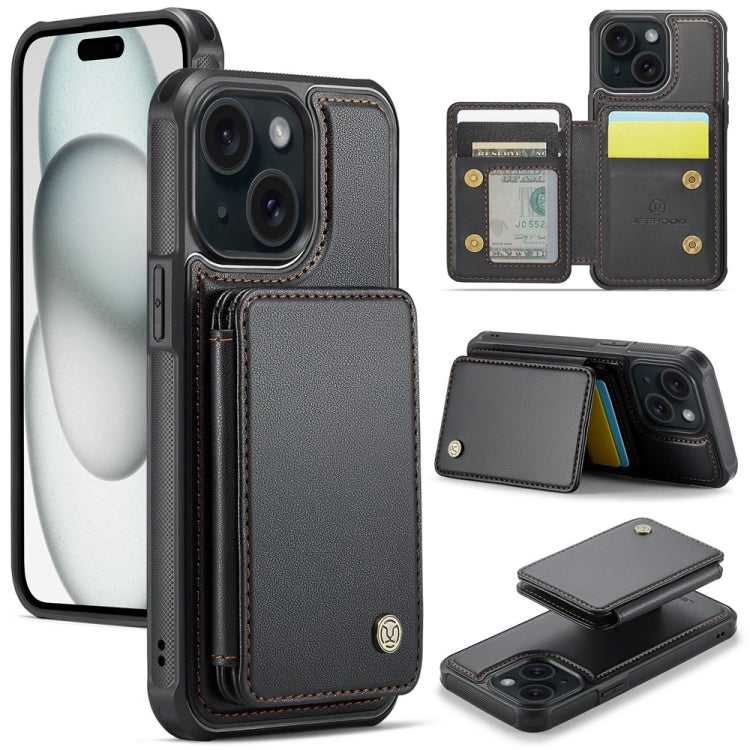 JEEHOOD J05 Business Magnetic Style RFID Leather Phone Case