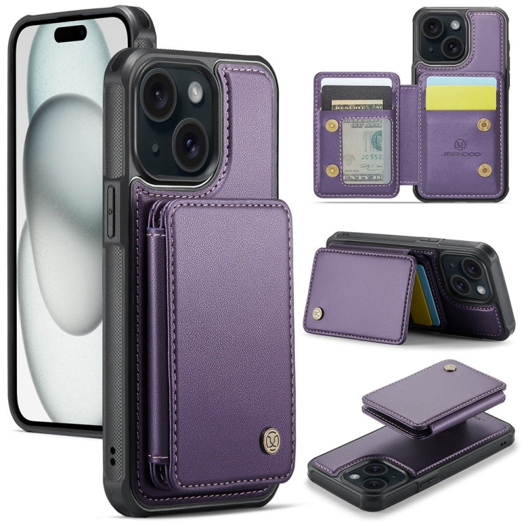 JEEHOOD J05 Business Magnetic Style RFID Leather Phone Case