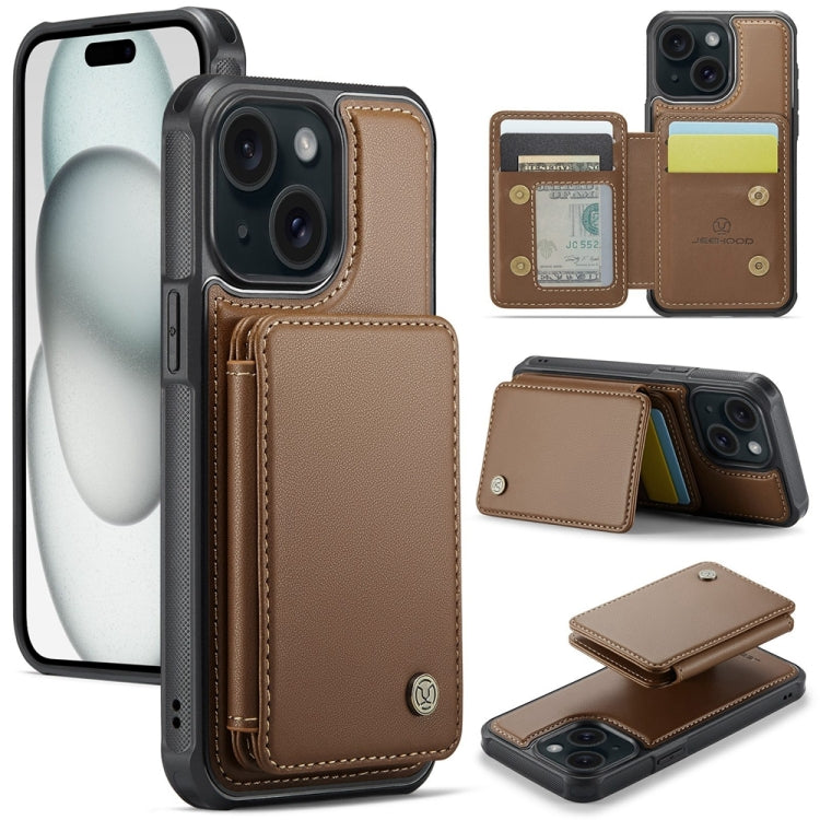 JEEHOOD J05 Business Magnetic Style RFID Leather Phone Case