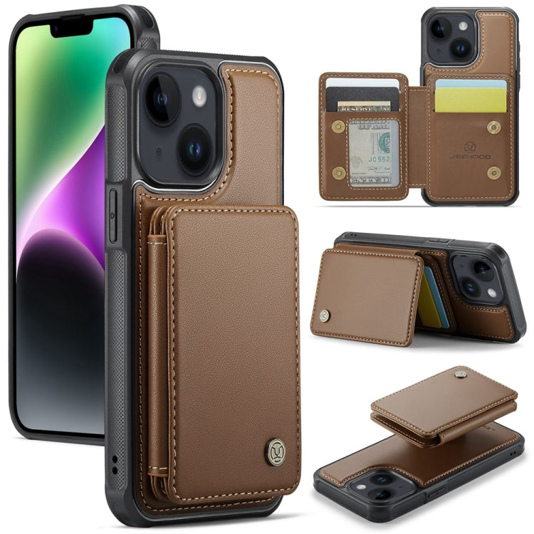 JEEHOOD J05 Business Magnetic Style RFID Leather Phone Case