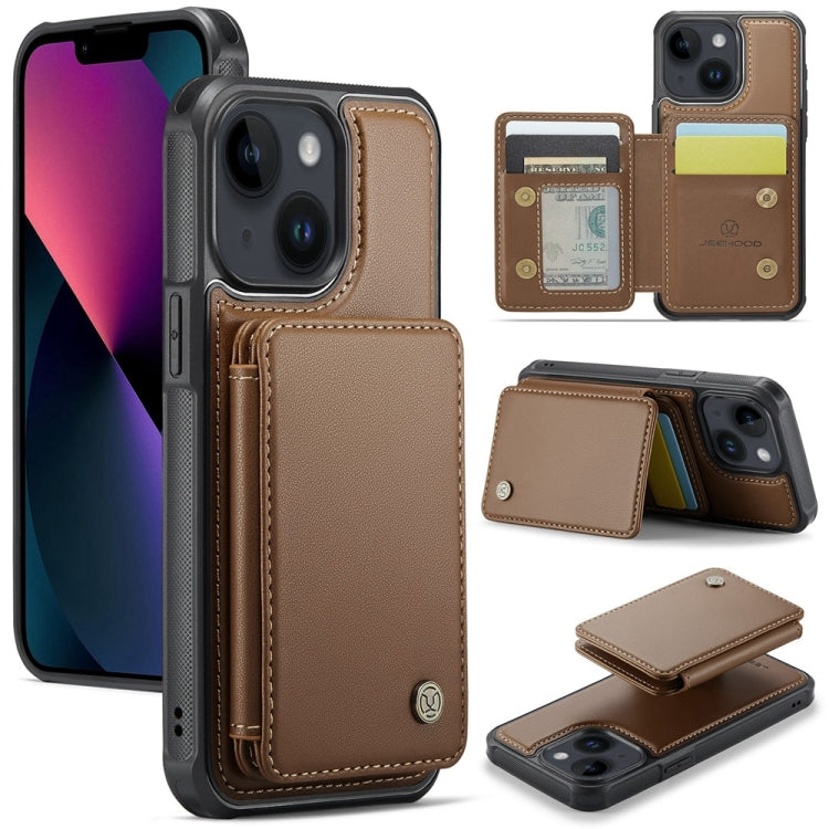 JEEHOOD J05 Business Magnetic Style RFID Leather Phone Case