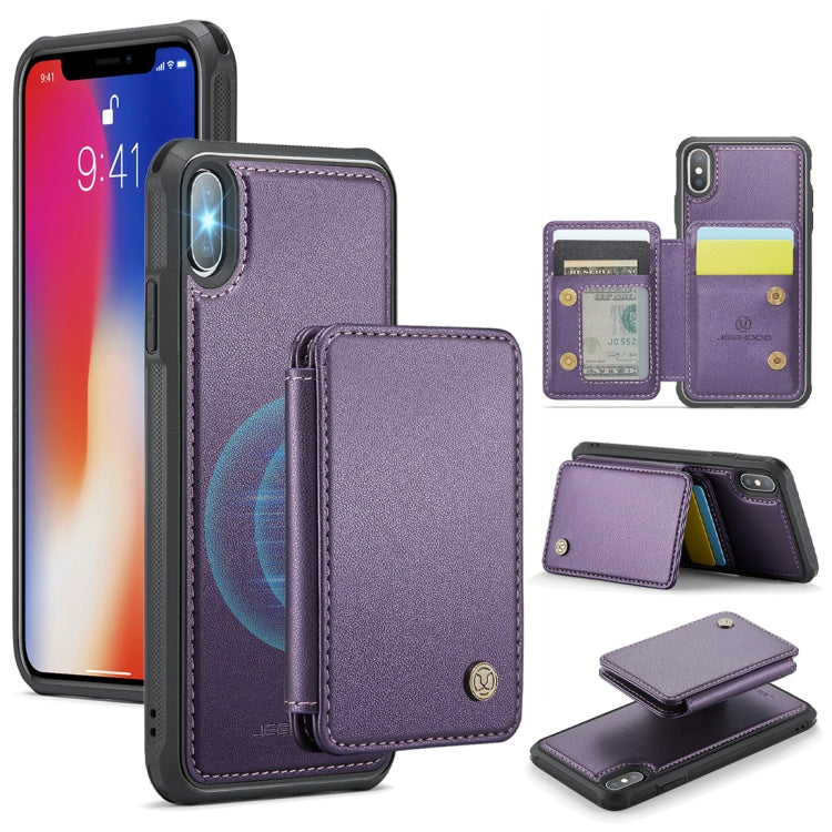 JEEHOOD J05 Business Magnetic Style RFID Leather Phone Case