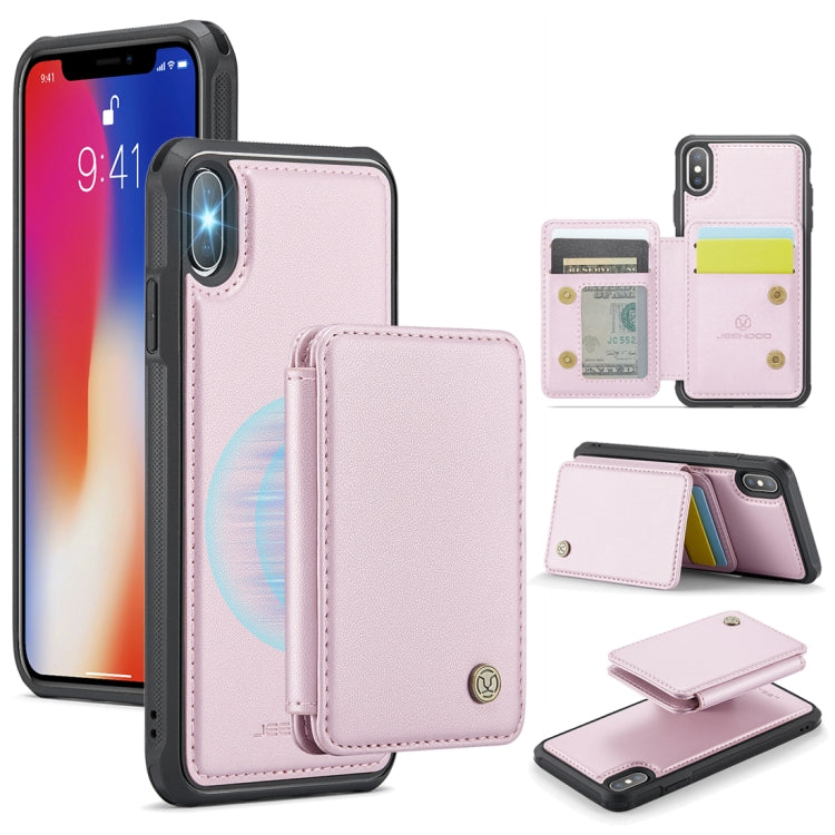 JEEHOOD J05 Business Magnetic Style RFID Leather Phone Case