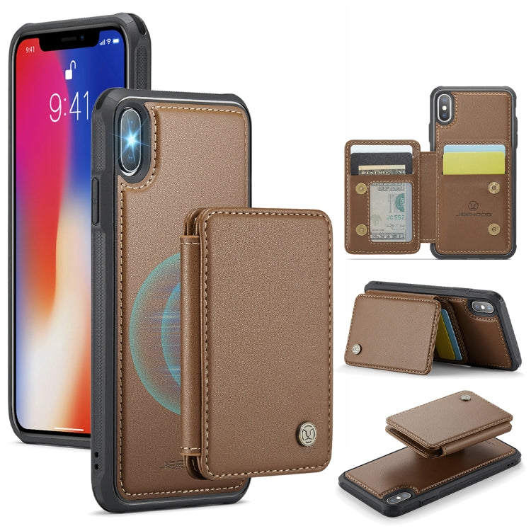 JEEHOOD J05 Business Magnetic Style RFID Leather Phone Case
