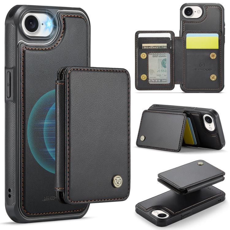 JEEHOOD J05 Business Magnetic Style RFID Leather Phone Case
