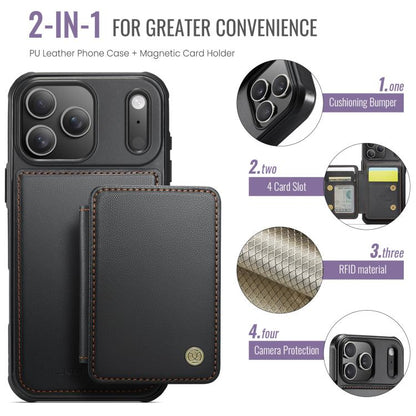 JEEHOOD J05 Business Magnetic Style RFID Leather Phone Case