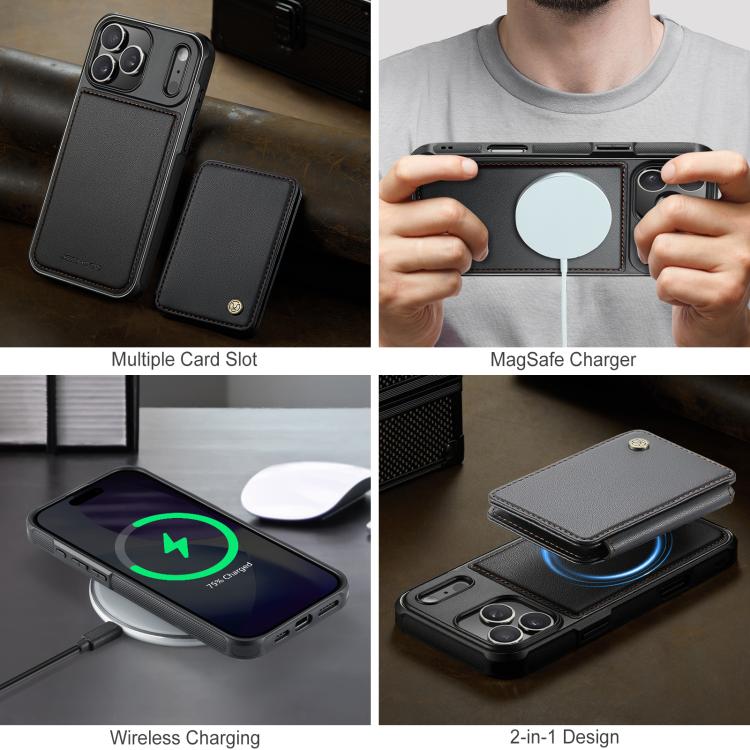 JEEHOOD J05 Business Magnetic Style RFID Leather Phone Case