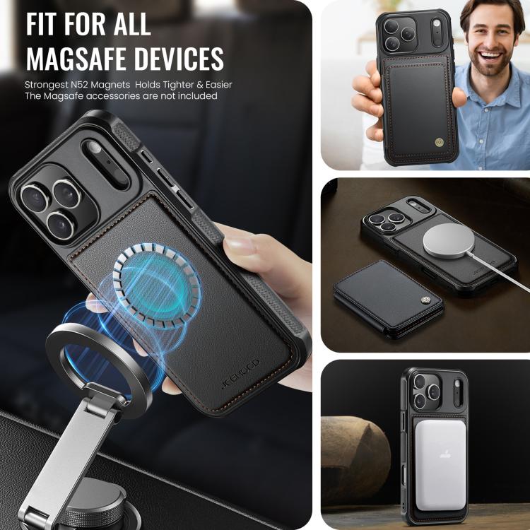 JEEHOOD J05 Business Magnetic Style RFID Leather Phone Case