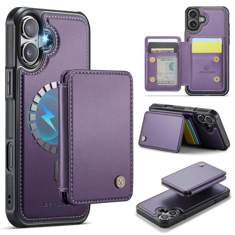 JEEHOOD J05 Business Magnetic Style RFID Leather Phone Case