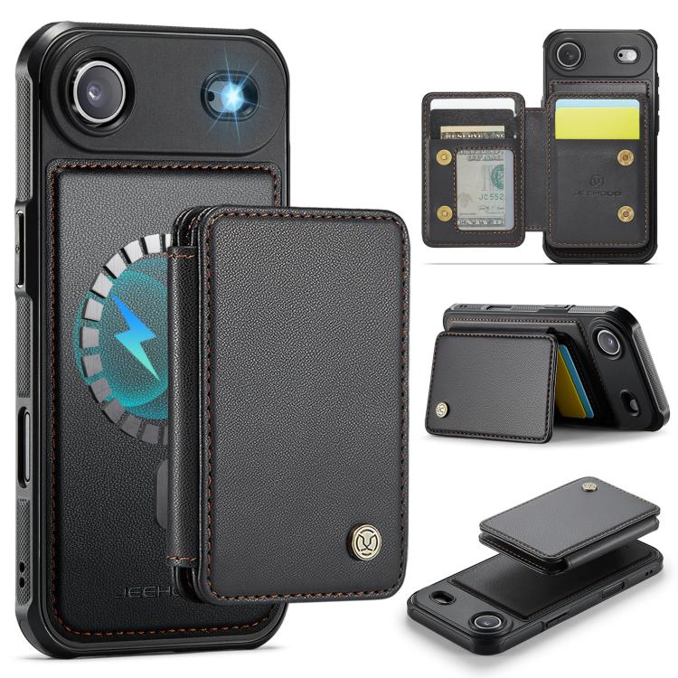 JEEHOOD J05 Business Magnetic Style RFID Leather Phone Case