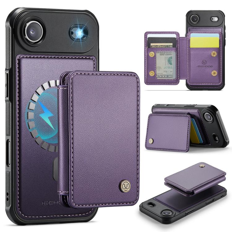 JEEHOOD J05 Business Magnetic Style RFID Leather Phone Case