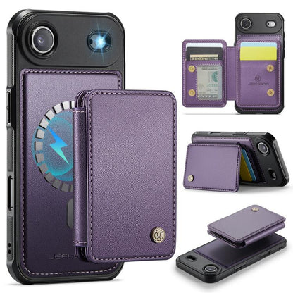 JEEHOOD J05 Business Magnetic Style RFID Leather Phone Case