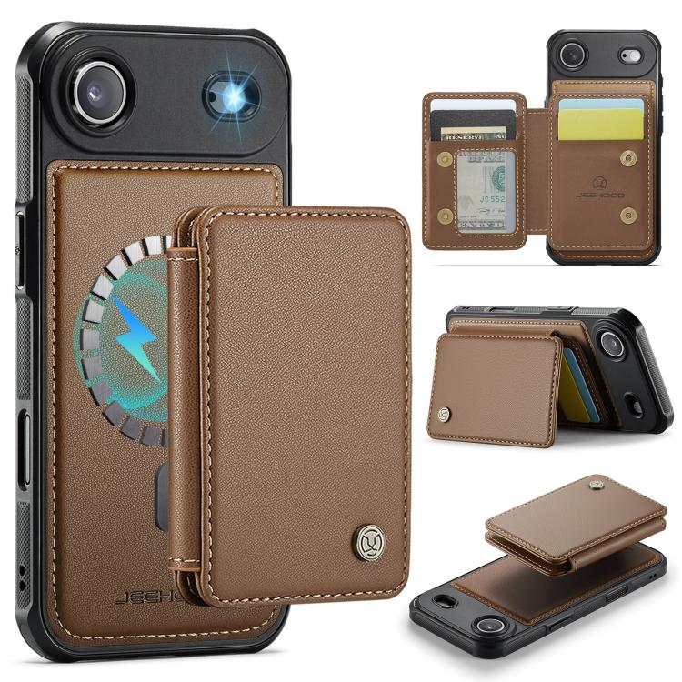 JEEHOOD J05 Business Magnetic Style RFID Leather Phone Case
