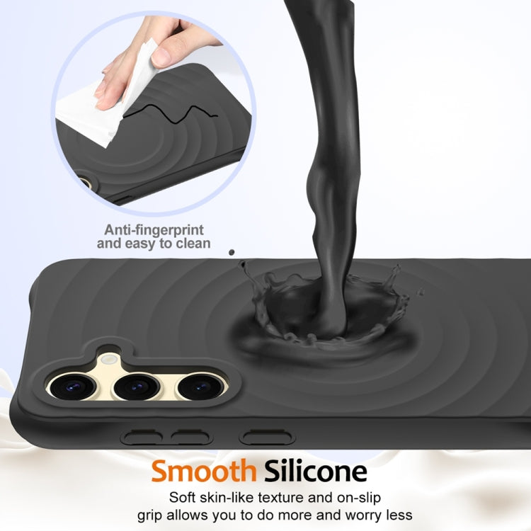 Wave Texture MagSafe Magnetic Liquid Silicone Phone Case, For Samsung Galaxy S25 5G��������������...