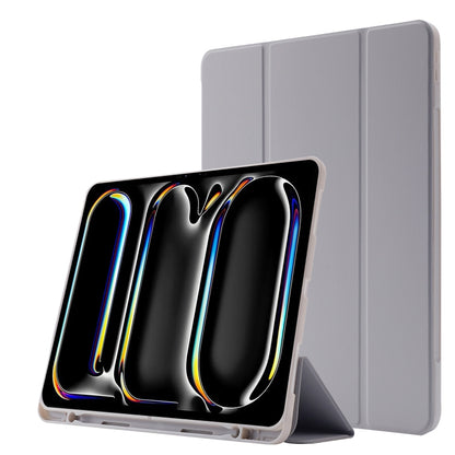 Skin Feel Tri-fold Leather Tablet Case with Pen Slot, For iPad Air 11 2025 / 2024����������������...