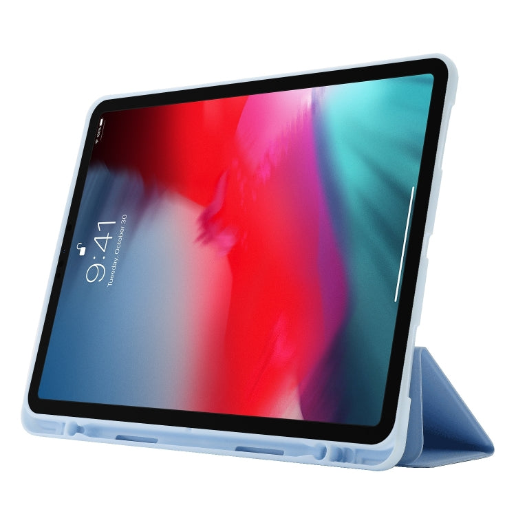 Skin Feel Tri-fold Leather Tablet Case with Pen Slot, For iPad Air 11 2025 / 2024����������������...