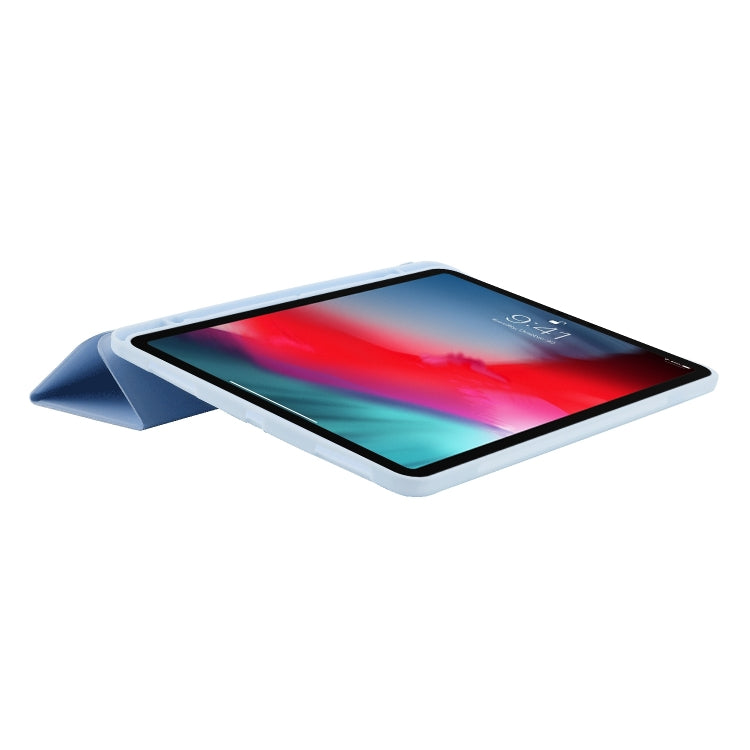 Skin Feel Tri-fold Leather Tablet Case with Pen Slot, For iPad Air 11 2025 / 2024����������������...