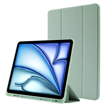 Skin Feel Tri-fold Leather Tablet Case with Pen Slot, For iPad Air 11 2025 / 2024����������������...