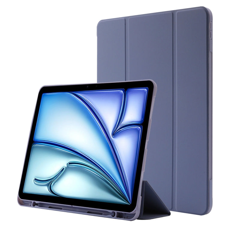 Skin Feel Tri-fold Leather Tablet Case with Pen Slot, For iPad Air 11 2025 / 2024����������������...