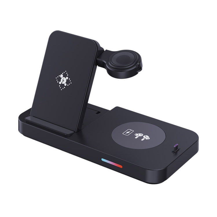 3 in 1 15W Earphones/Phones/Watch Fold Wireless Charger Stand, For Apple Series, For Samsung Seri...